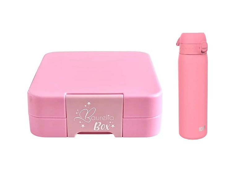 SET Znünibox und Thermosflasche Baurelia Box Midi mit Ion8 500ml Rosa