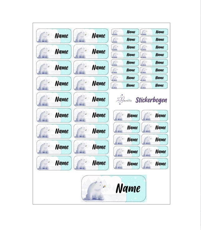 Stickerset Baurelia Eisbär 1