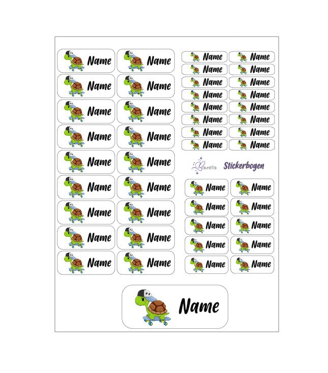 Stickerset Baurelia Schildkröte 3