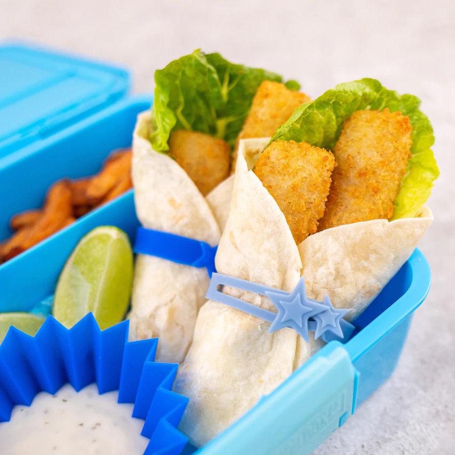 Wrap Binder Silikon Lunch Punch Blau