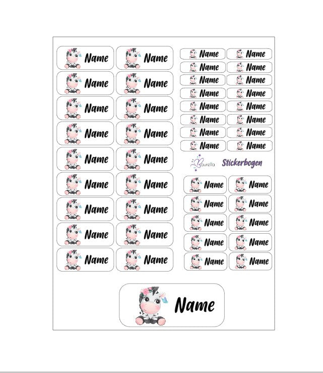 Stickerset Baurelia Zebra 1