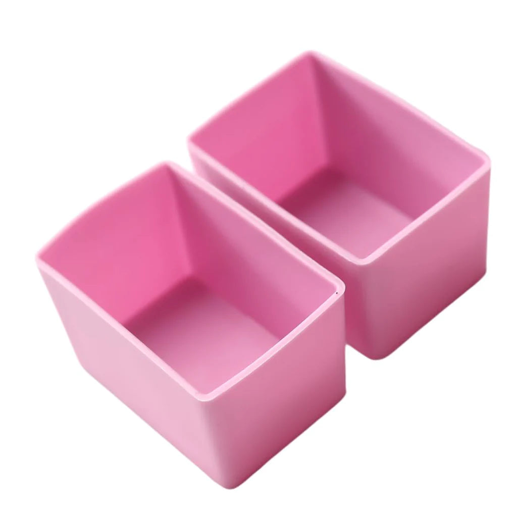 Silikonformen Munchbox Rectangle 2er Set Rosa