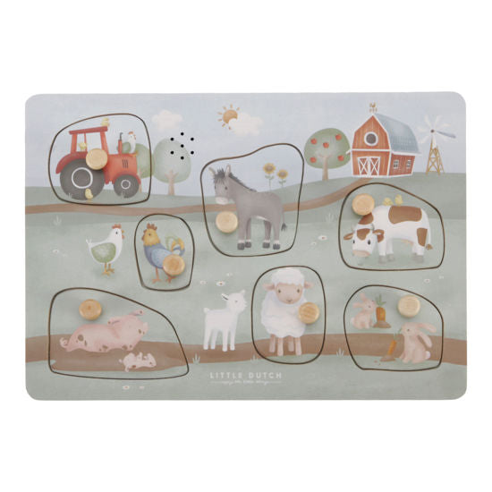 Little Dutch Holz Puzzle mit Geräuschen Little Farm