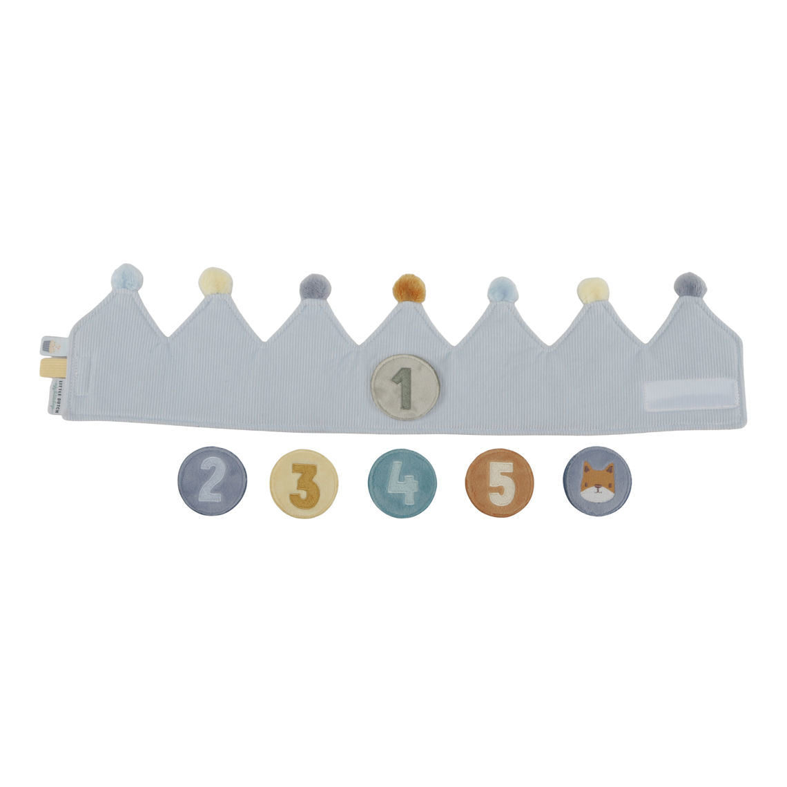 Geburtstagskrone mit Zahlen Little Dutch Blau