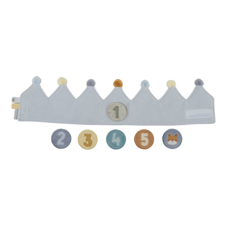 Geburtstagskrone mit Zahlen Little Dutch Blau