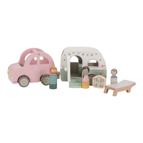 camper spielzeug Little Dutch Spielzeugauto mit Wohnwagen – Baurelia GmbH