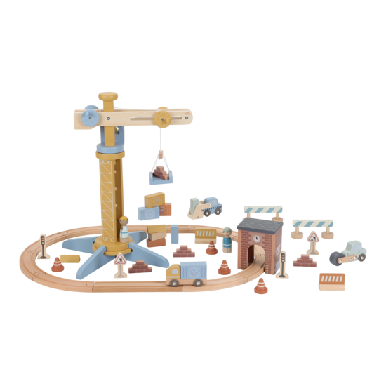 Little Dutch Kranset mit Eisenbahnschiene