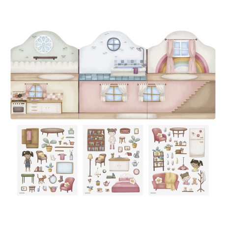 Little Dutch Wiederverwendbares Stickerheft Rosa