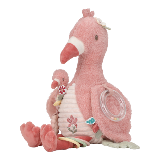 Little Dutch Aktivitäten Kuscheltier Safari Friends Flamingo