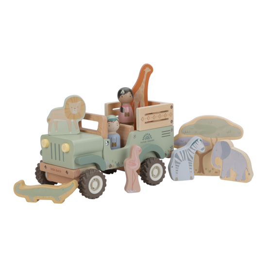 Little Dutch Holz Safari Auto mit Tieren
