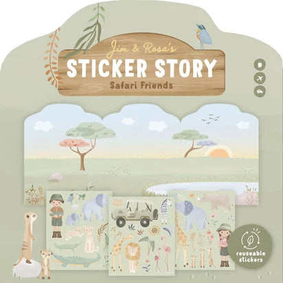Little Dutch Stickerbuch Safari Friends