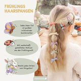 48 Haarspangen & Haargummies – Frühling
