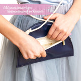 Kinderhandtasche Regenbogen Glitzer Blau