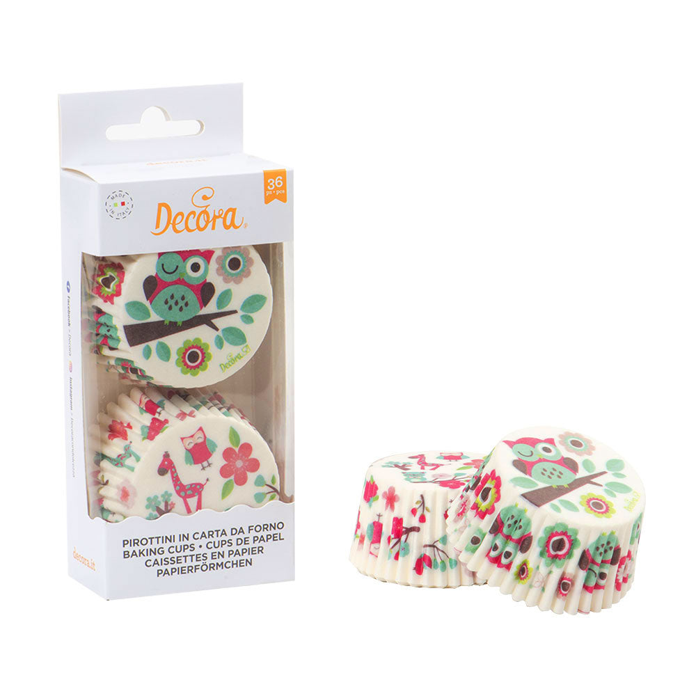 Muffinförmchen Decora Eule