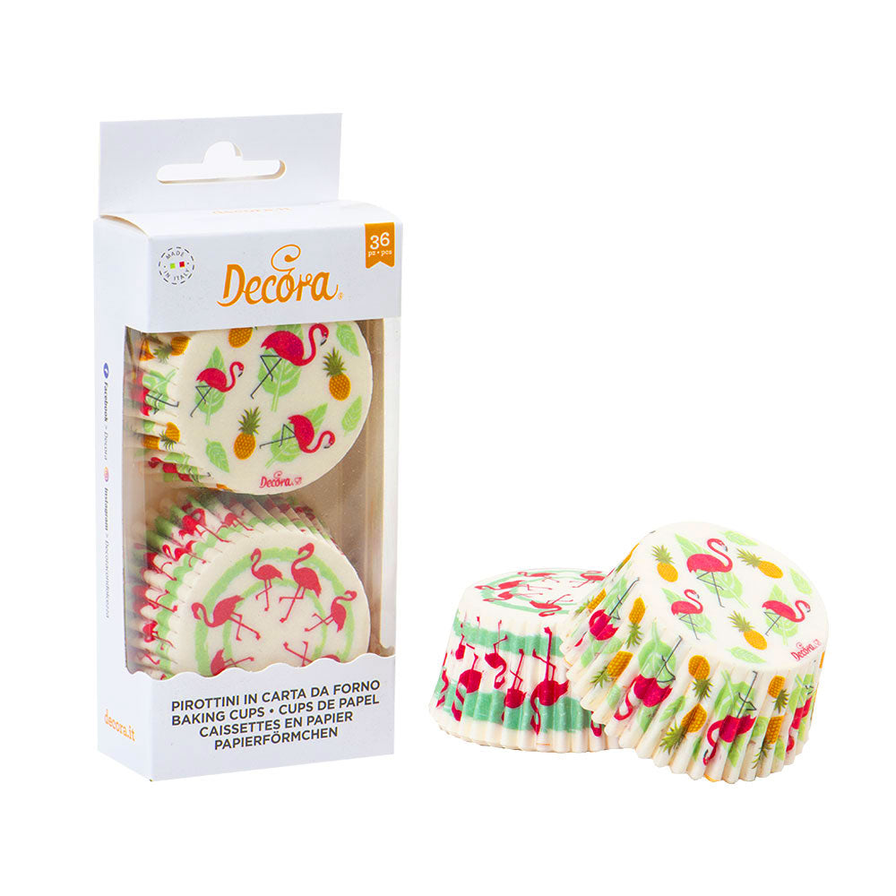 Muffinförmchen Decora Flamingo