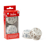 Muffinförmchen Decora Stern Silber / Gold