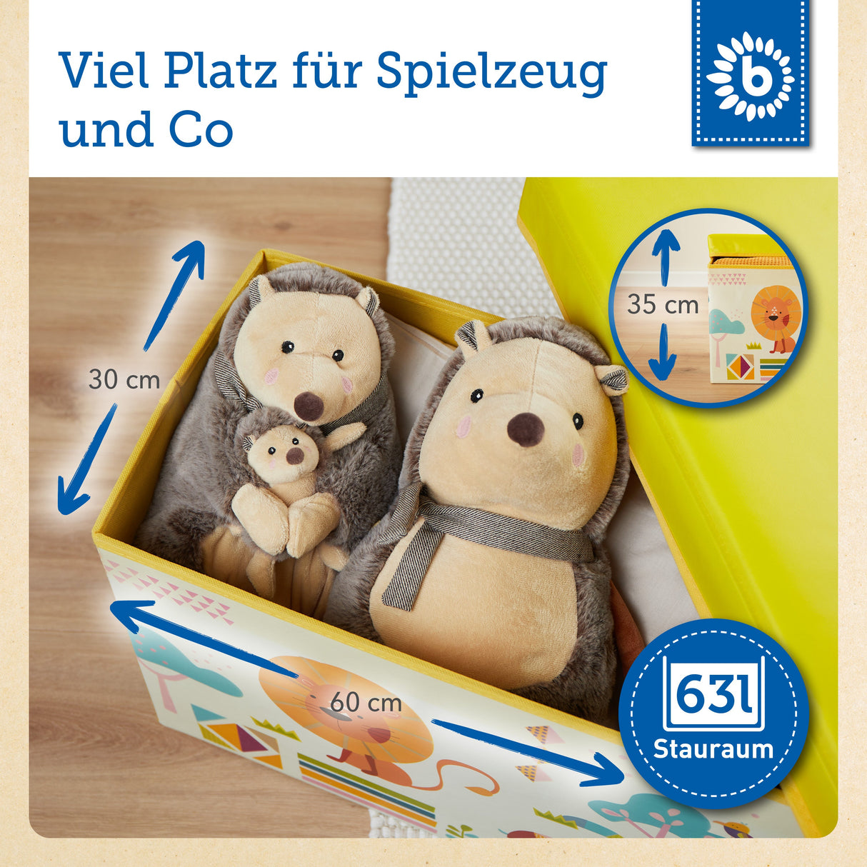 Erinnerungsbox, Spielbox & Sitzbank Zoo