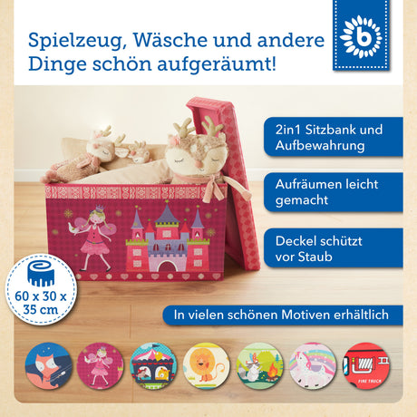 Erinnerungsbox, Spielbox & Sitzbank Prinzessin