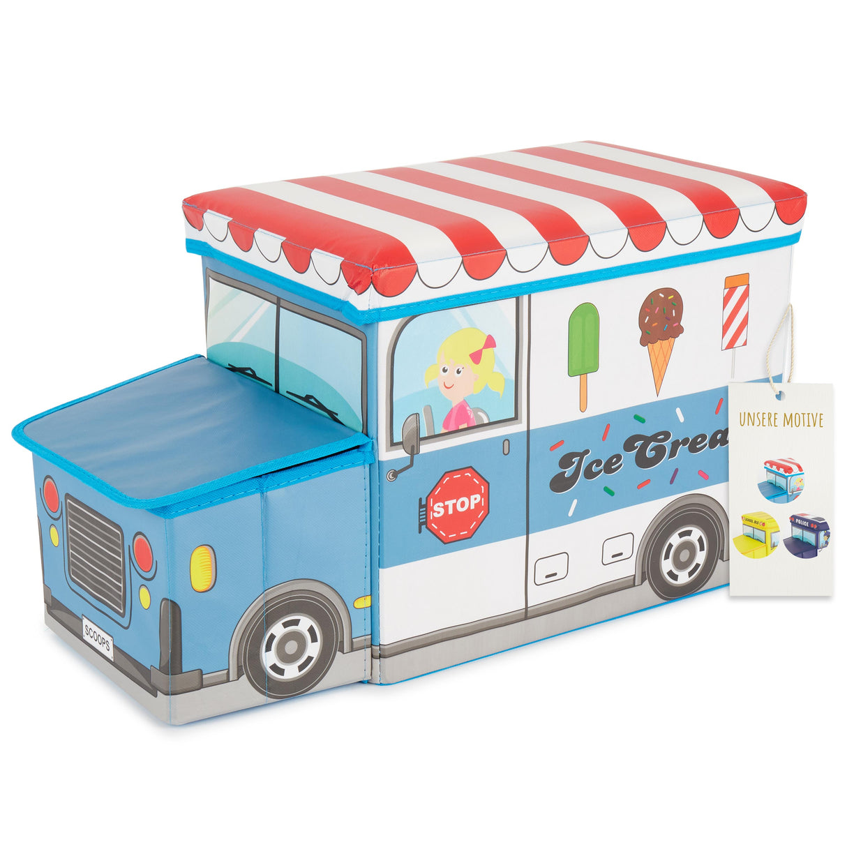 Erinnerungsbox, Spielbox & Sitzbank Eiswagen