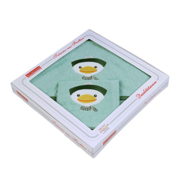 Baby Geschenk Set Ente Grün