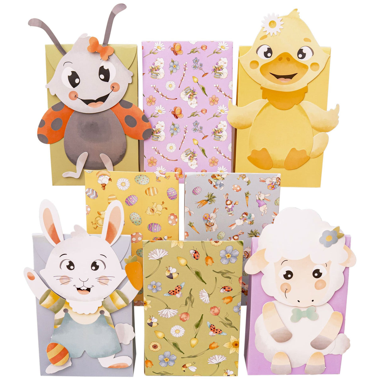 Osternest Papiertaschen Osterhasenwelt