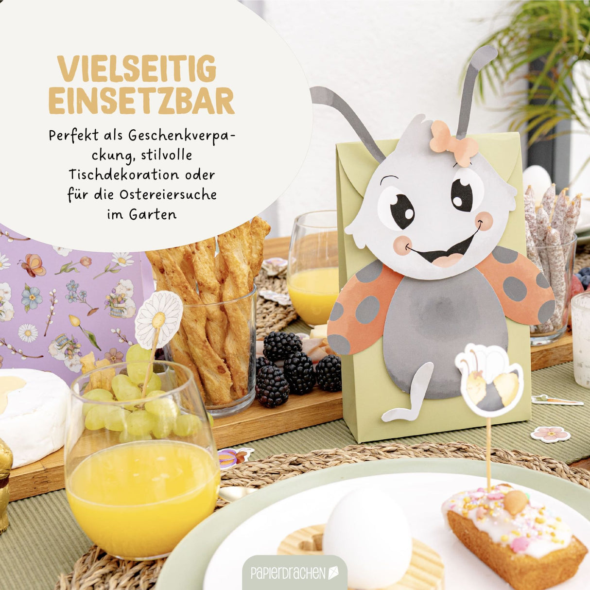 Osternest Papiertaschen Osterhasenwelt