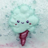 Badekugel handgemacht Zuckerwatte Blau