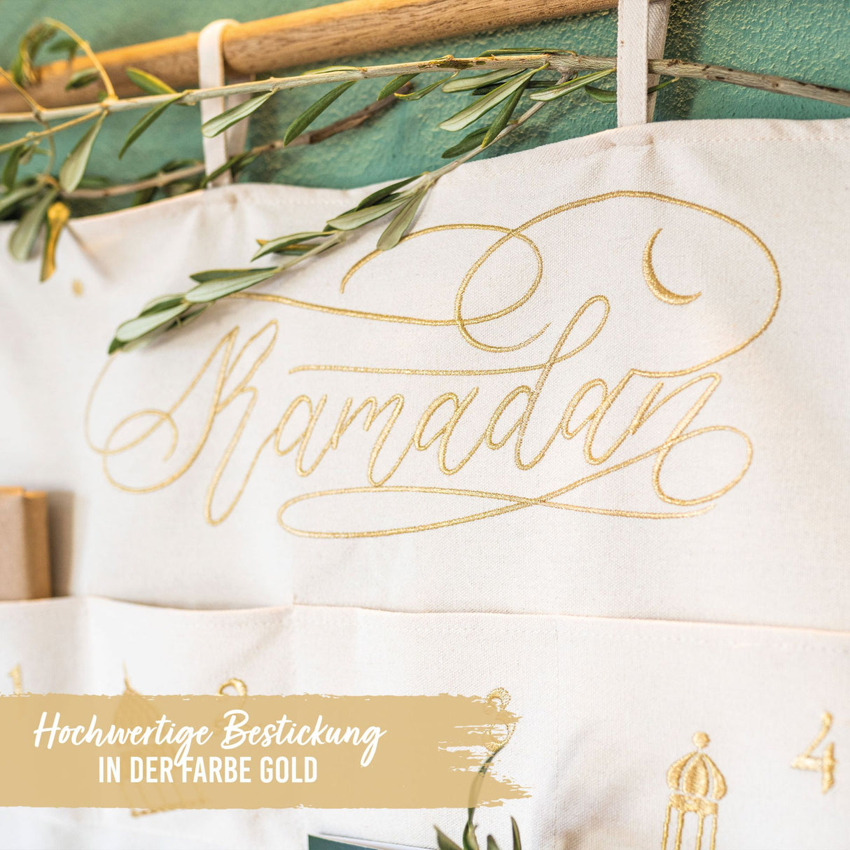 Ramadan Kalender Wandteppich zum aufhängen