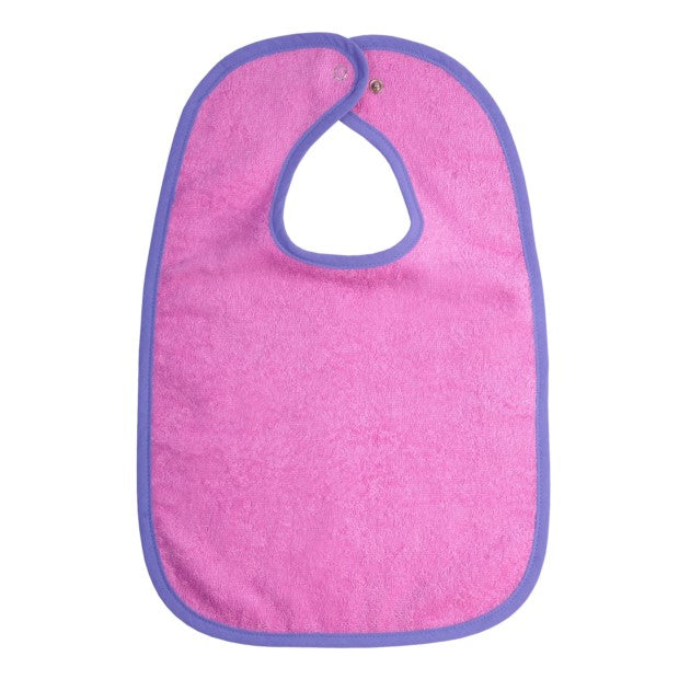 Lätzli mit Klettverschluss Violett Pink