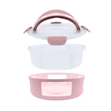 Znünibox Runde Snackle-Plattenbox Rosa