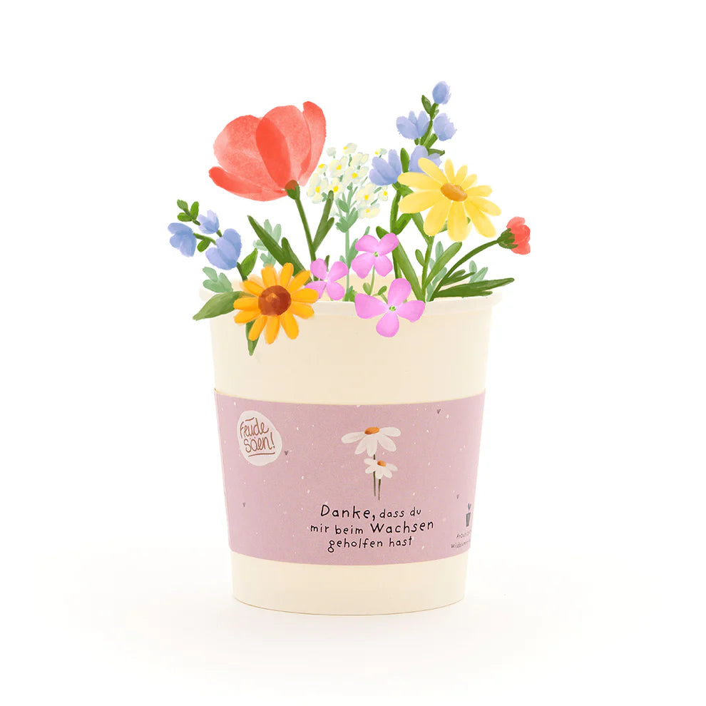 Blumenbecher Danke, dass du mir beim wachsen geholfen hast