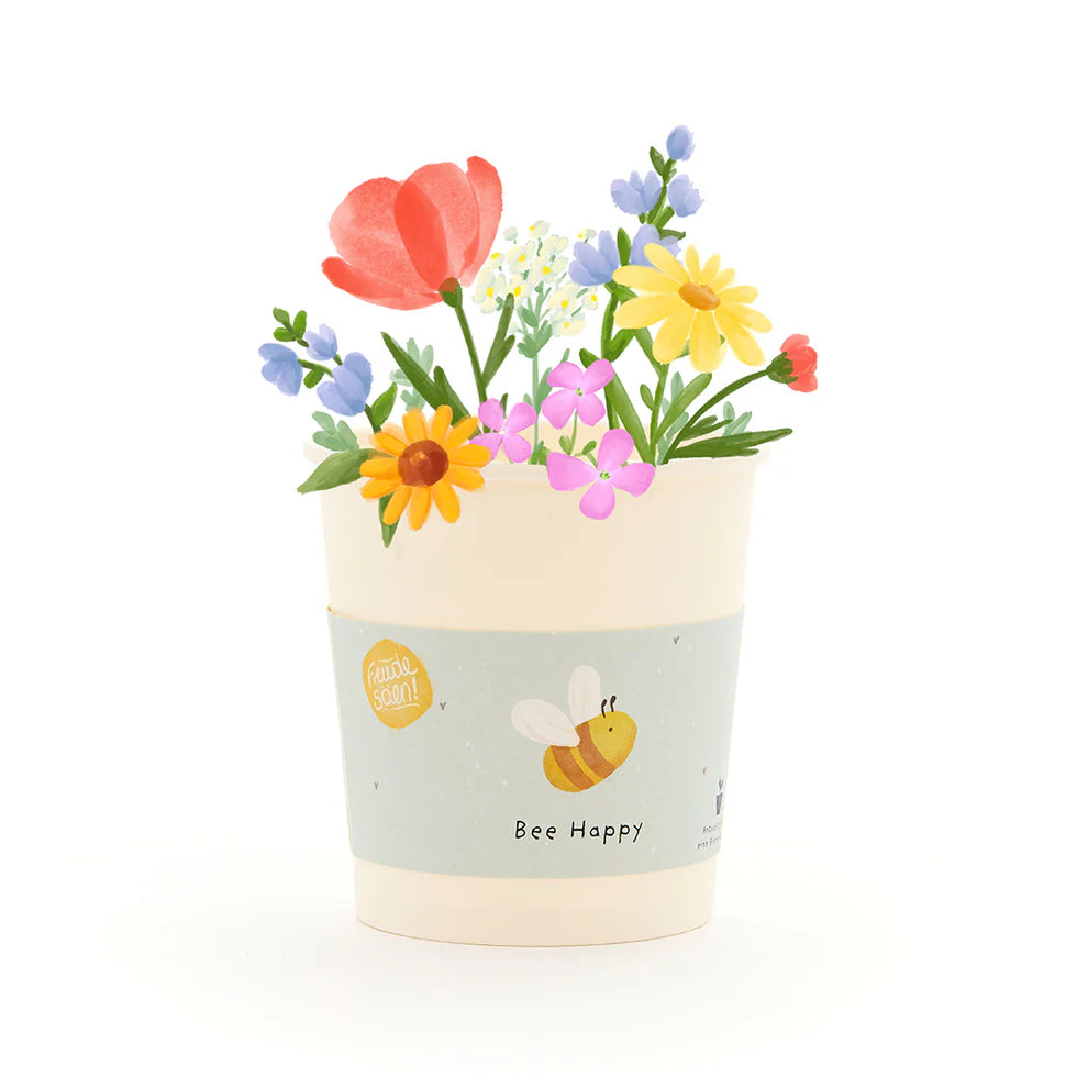 Blumenbecher Be Happy
