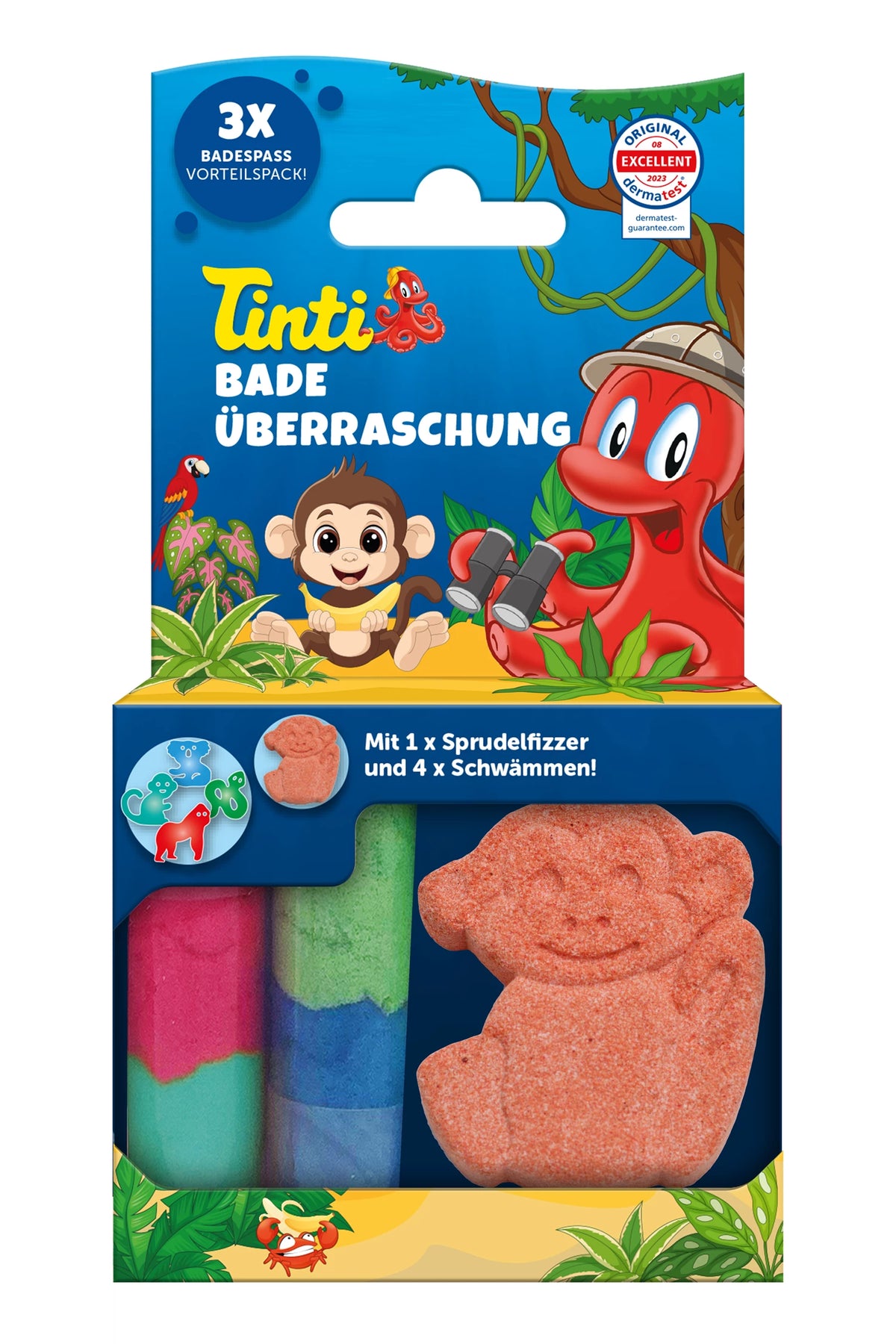 Tinti Bade Überraschung mit Formfizzer Mädchen