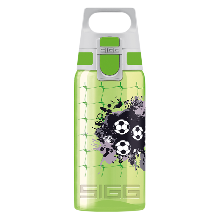 Kinder Trinkflasche Sigg Viva One 500ml Dino Fussball Grün