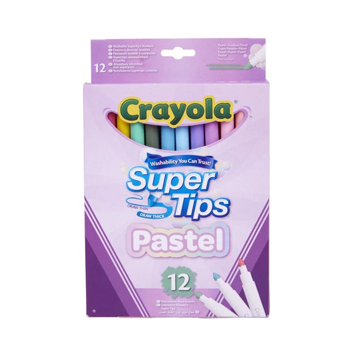 Crayola Filzstifte Supertips Pastell 12 Stück