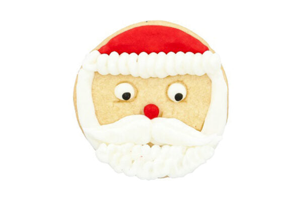 Edelstahl Ausstechform Nikolaus Rund mit Prägung