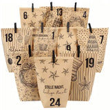 Adventskalender Stern Braun Christman