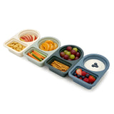 Snackbehälter 4er Set Schieferblau