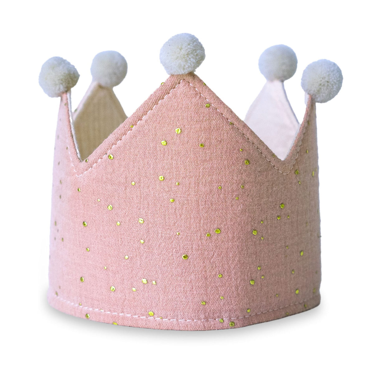 Kinder Musselinkrone mit goldenen Akzenten Rosa