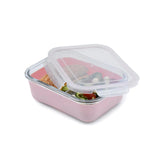 Znünibox Bentobox Melii aus Glas mit Silikonhülle Rosa