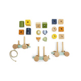 Holz Eisenbahn mit Steckformen Trixie Standard