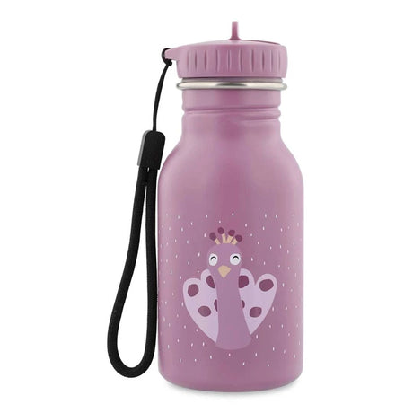 Kinder Edelstahl Trinkflasche Trixie Pfau 350ml