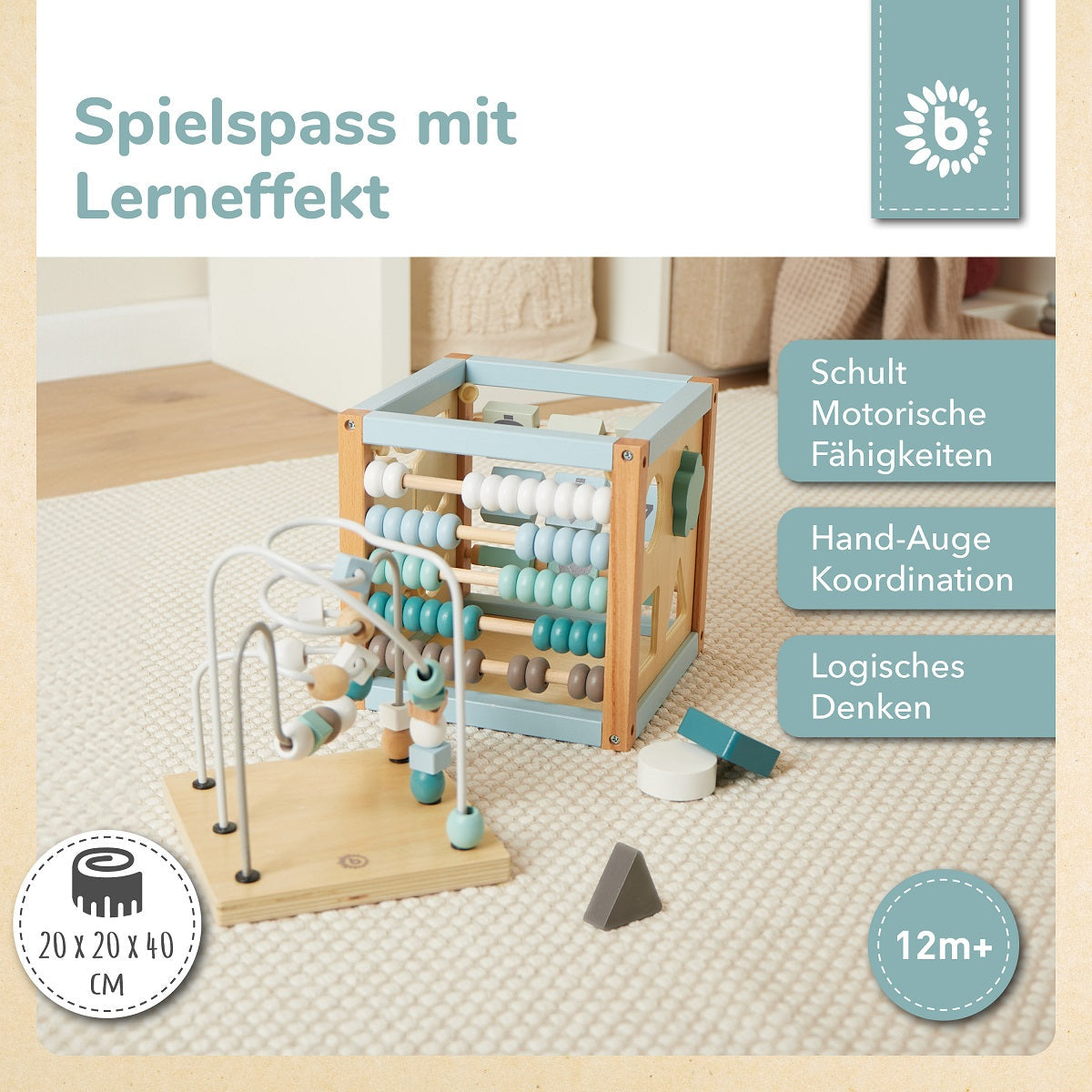 Motorikwürfel aus Waldtiere