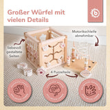Motorikwürfel aus Hirsch