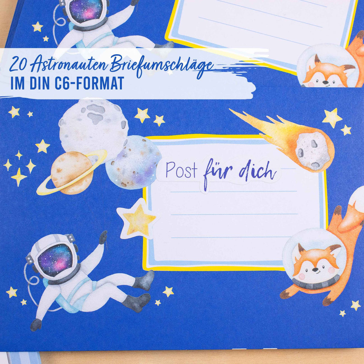 Briefblock Set Astronaut