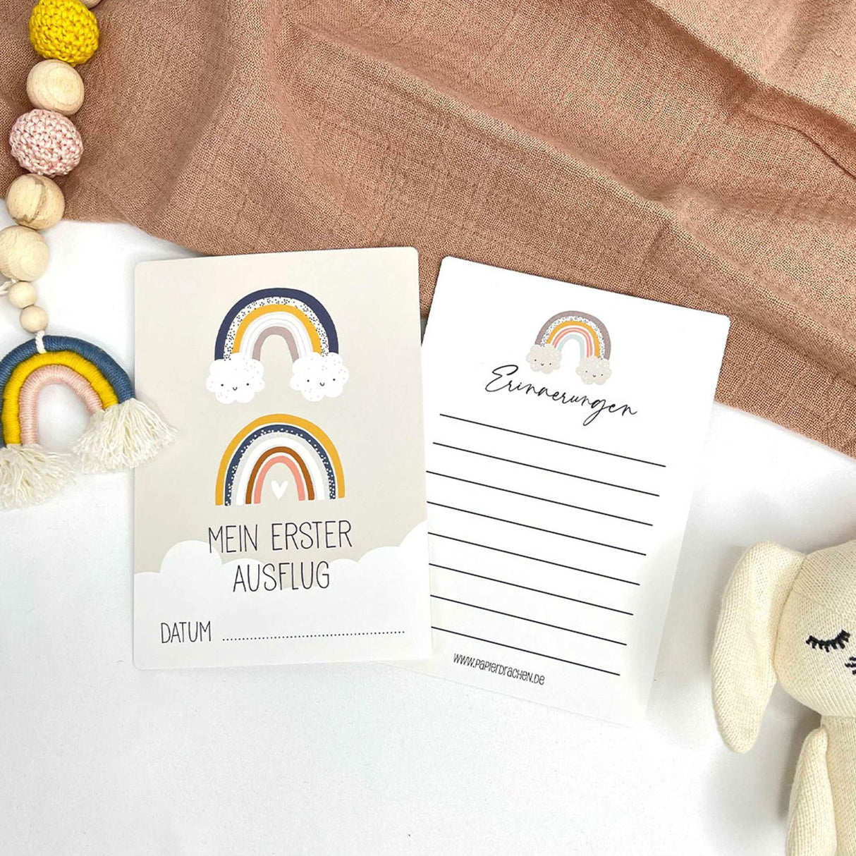 Meilensteinkarten Regenbogen