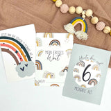 Meilensteinkarten Regenbogen