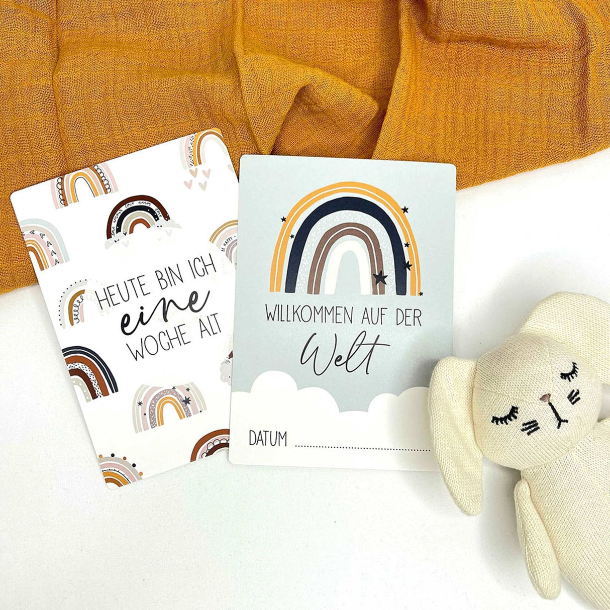 Meilensteinkarten Regenbogen