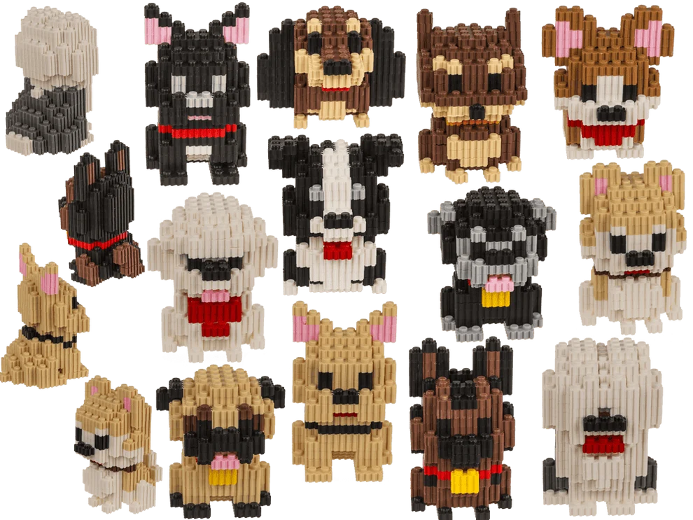 Bausteine Bausatz Hunde assortiert