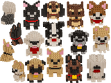 Bausteine Bausatz Hunde assortiert